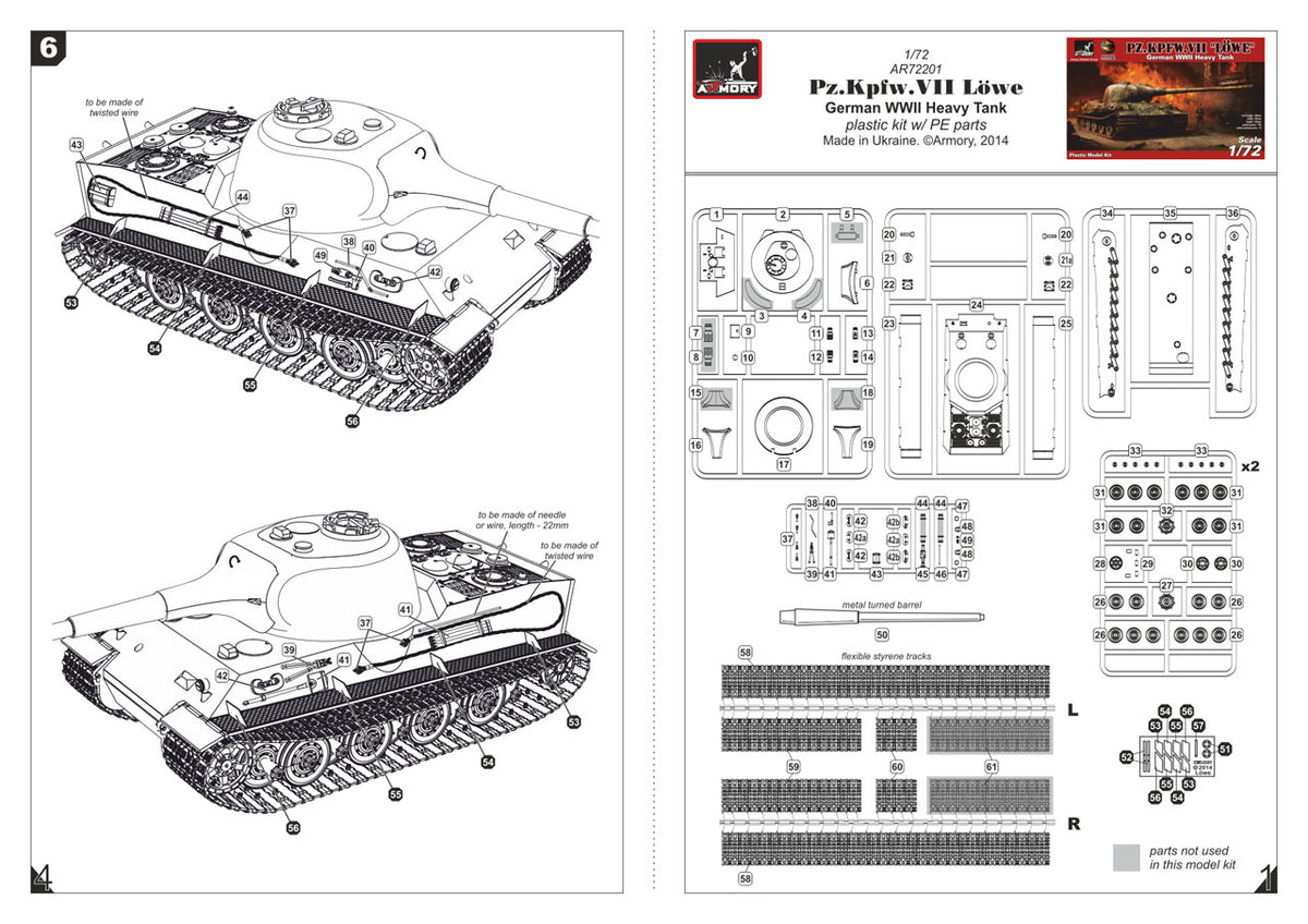 Armory 72201 1:72 Pz.VII Lowe German WWII heavy prototype tank