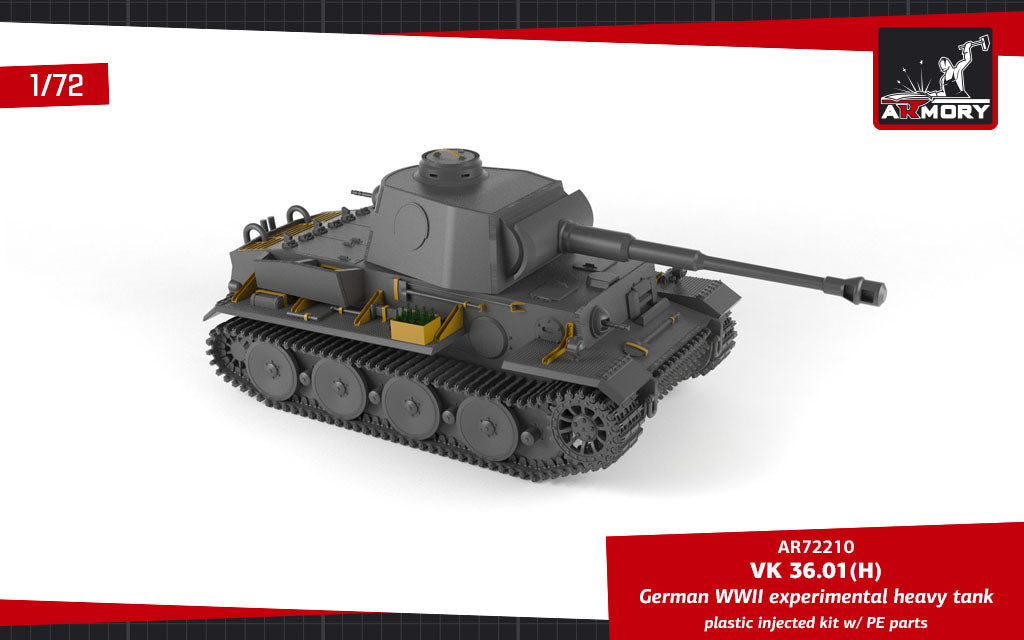 Armory 72210 1:72 VK 36.01(H) German WWII Experimental Heavy Tank