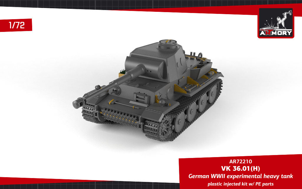 Armory 72210 1:72 VK 36.01(H) German WWII Experimental Heavy Tank