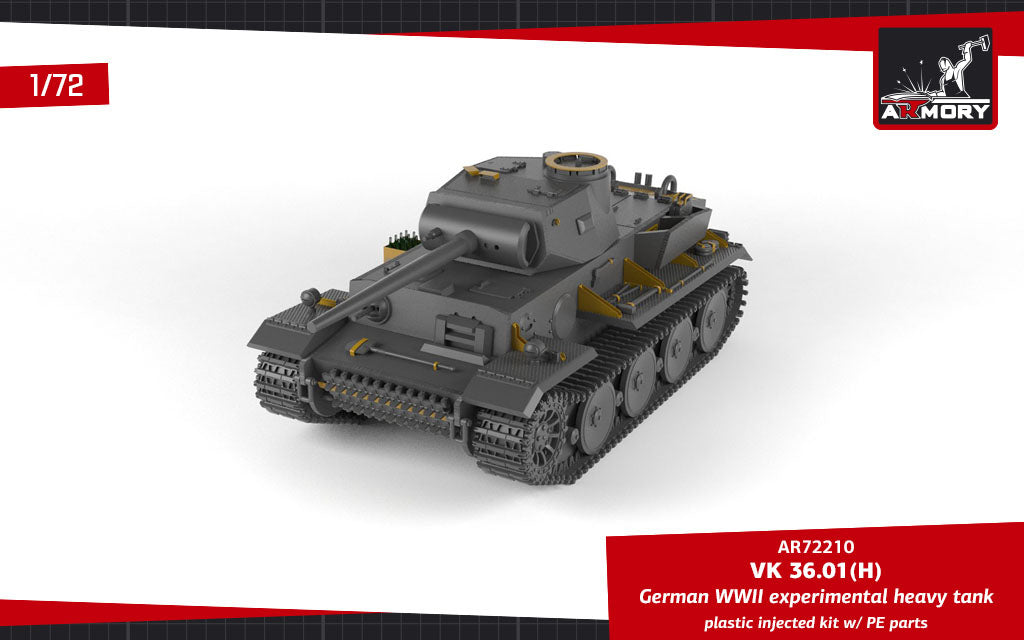 Armory 72210 1:72 VK 36.01(H) German WWII Experimental Heavy Tank