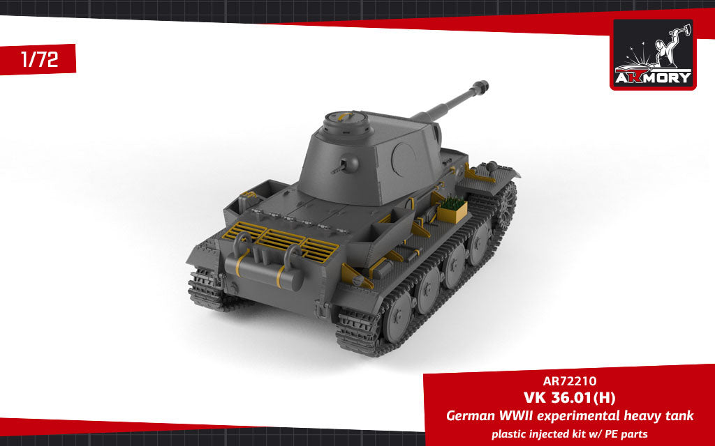 Armory 72210 1:72 VK 36.01(H) German WWII Experimental Heavy Tank