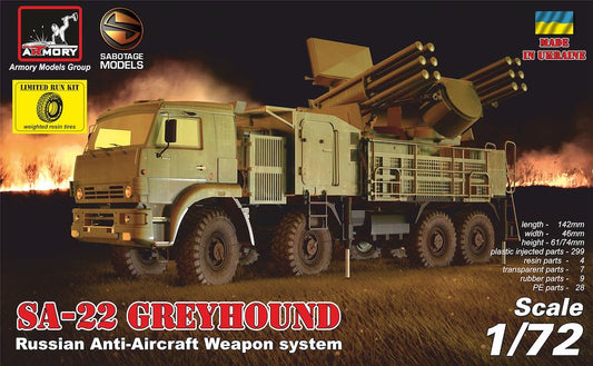 Armory 72401 1:72 ZPRK 96K6 'Pantsir-C1' (SA-22 Greyhound), Soviet AA weapon system,