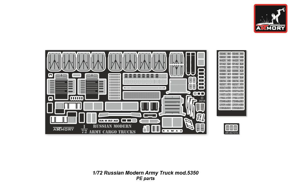 Armory 72407 1:72 Russian 6x6 Military Cargo Truck mod.5350