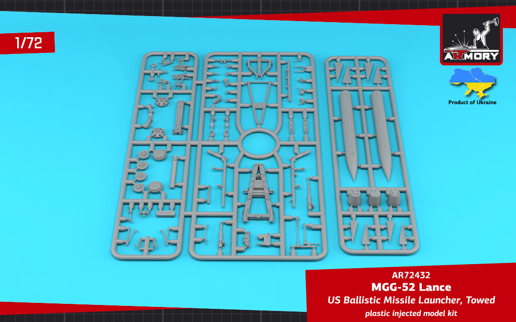 Armory AR72432 1:72 MGM-52 'Lance', U.S. ballistic SSM on towed launcher