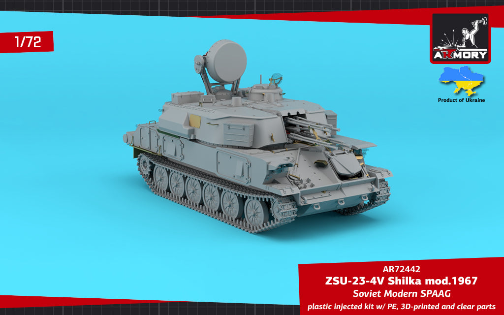 Armory AR72442 1:72 ZSU-23-4V 'Shilka' mod.1967, Soviet AA SPG