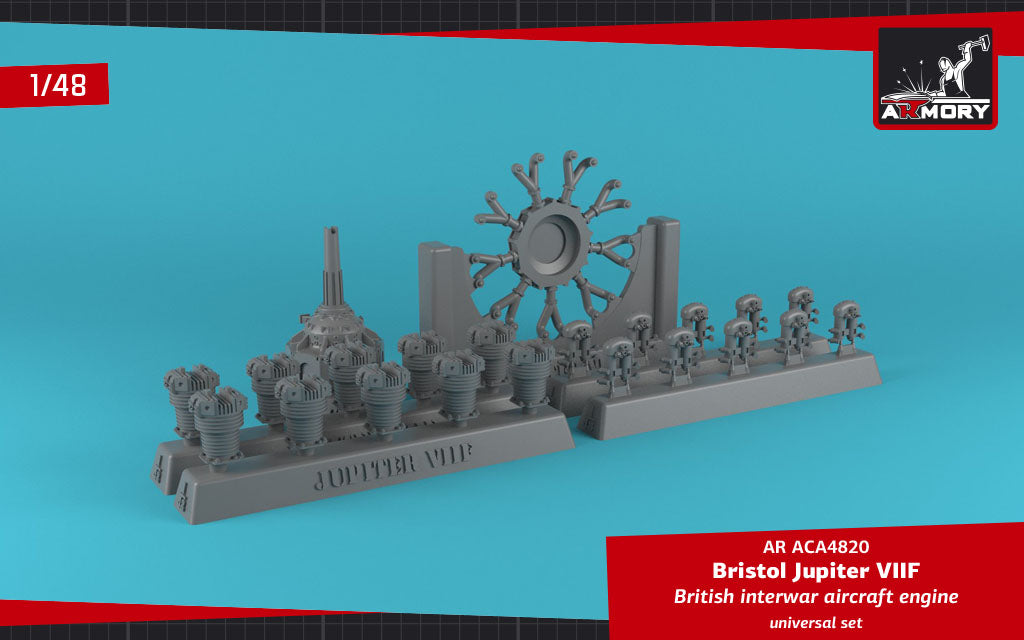 Armory ACA4820 1:48 Bristol Jupiter VII aircraft engine