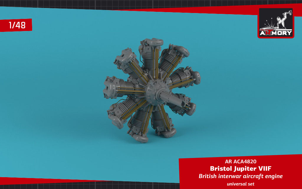 Armory ACA4820 1:48 Bristol Jupiter VII aircraft engine