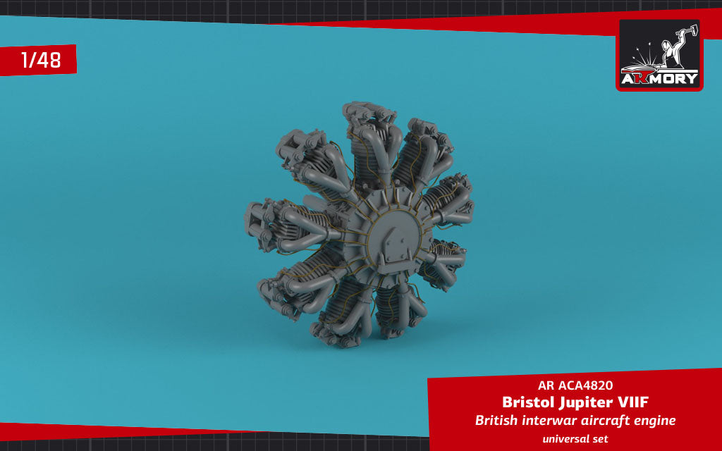 Armory ACA4820 1:48 Bristol Jupiter VII aircraft engine