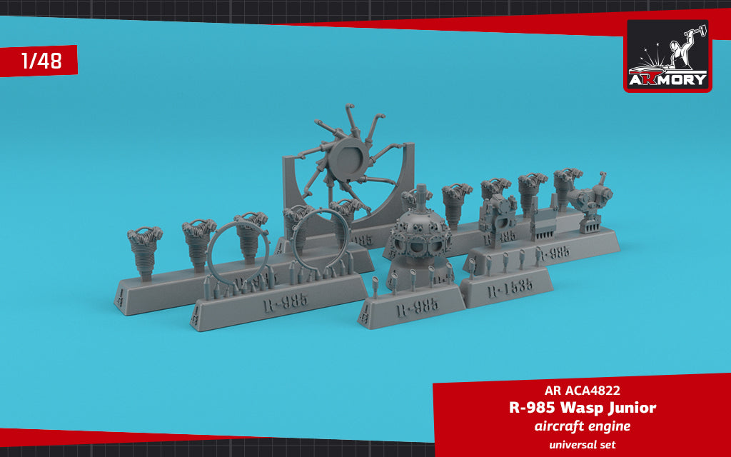 Armory ACA4822 1:48 R-985 Wasp Junior aircraft engine