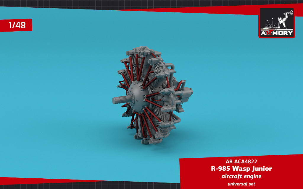 Armory ACA4822 1:48 R-985 Wasp Junior aircraft engine