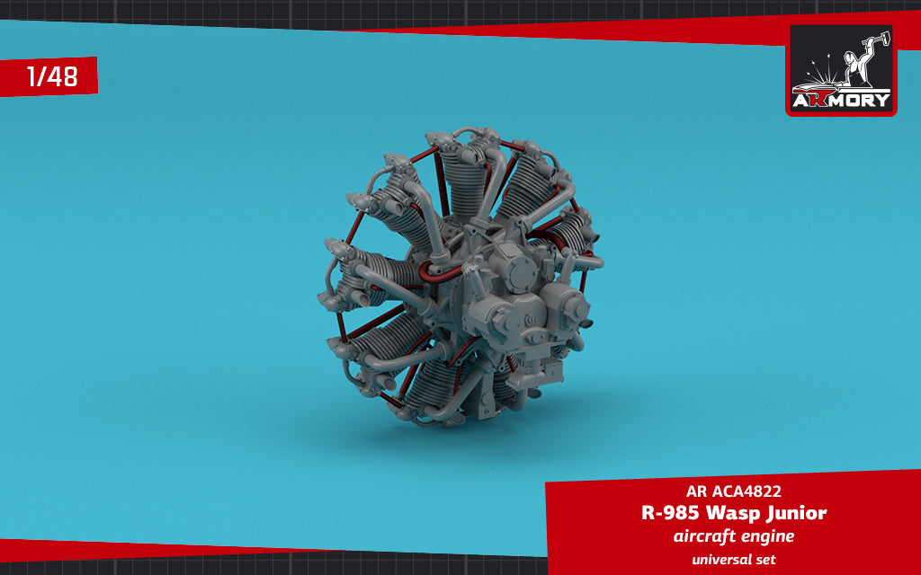 Armory ACA4822 1:48 R-985 Wasp Junior aircraft engine