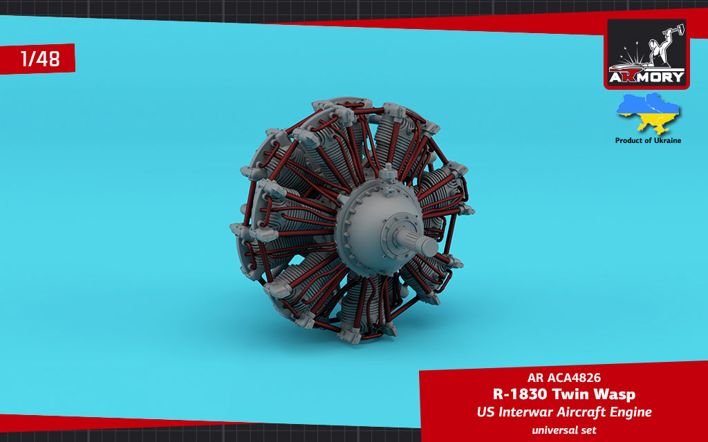 Armory ACA4826 1:48 R-1830 Twin Wasp aircraft engine