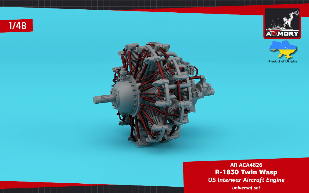 Armory ACA4826 1:48 R-1830 Twin Wasp aircraft engine