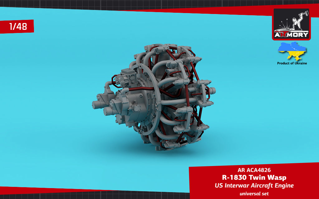 Armory ACA4826 1:48 R-1830 Twin Wasp aircraft engine