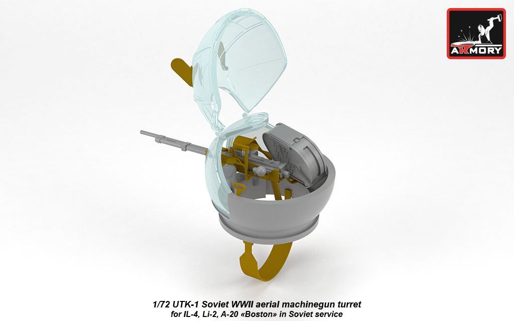 Armory ACA7272 1:72 UTK-1 Soviet WWII machine gun turret