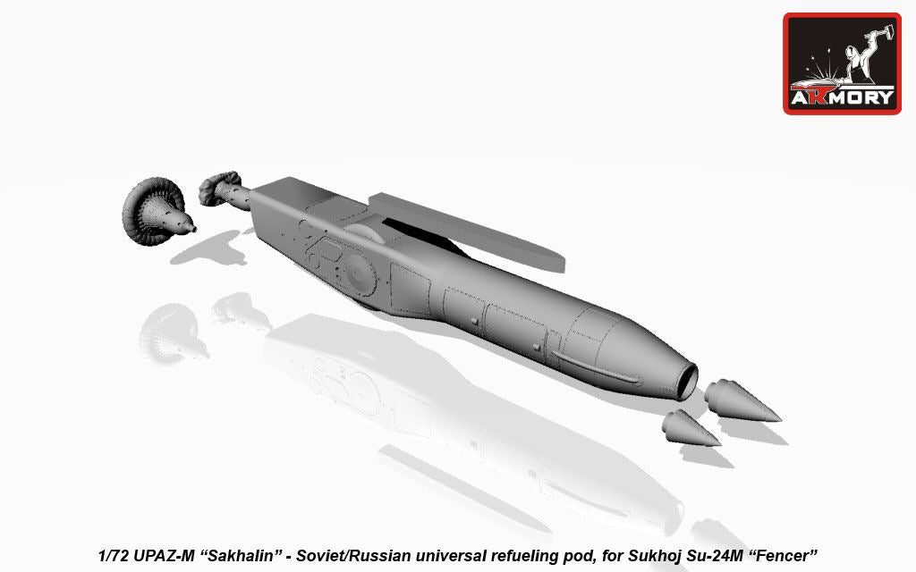 Armory ACA7276 1:72 UPAZ-M 'Sakhalin', Soviet universal refueling pod	Sukhoi Su-24M