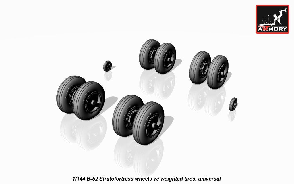Armory AW14304 1:144 Boeing B-52G/B-52H wheels, weighted