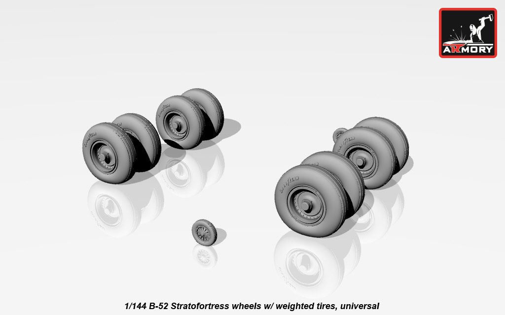 Armory AW14304 1:144 Boeing B-52G/B-52H wheels, weighted