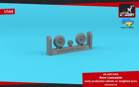 Armory AW14409 1:144 Avro Lancaster B.I/III wheels early type with weighted tyres