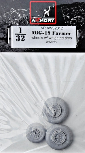 Armory AW32012 1:32 Mikoyan MiG-19 Farmer wheels with weighted tyres