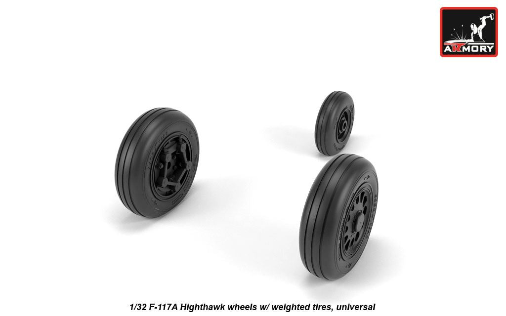 Armory AW32305 1:32 Lockheed F-117A Nighthawk wheels