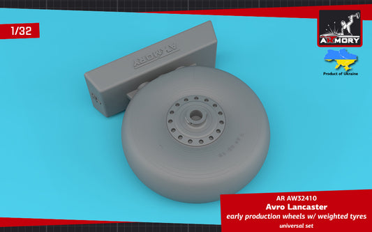 Armory AW32410 1:32 Avro Lancaster wheels early type with weighted tyres