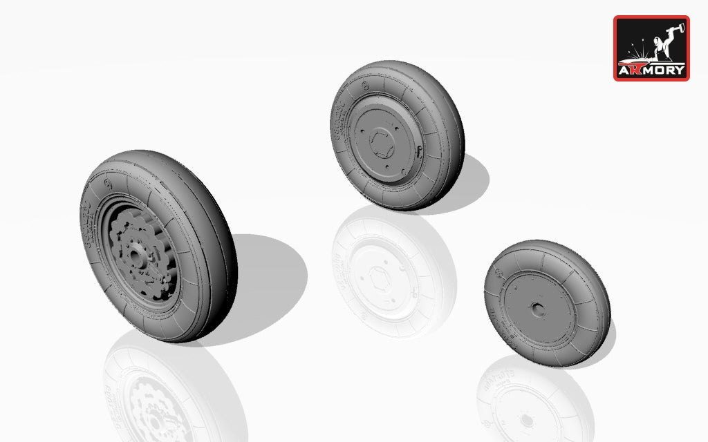 Armory AW48005 1:48 Sukhoi Su-7B/U (early) wheel set