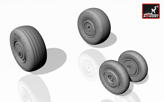 Armory AW48013 1:48 Mikoyan MiG-23BM, MiG-27, MiG-27M/D/K wheel set