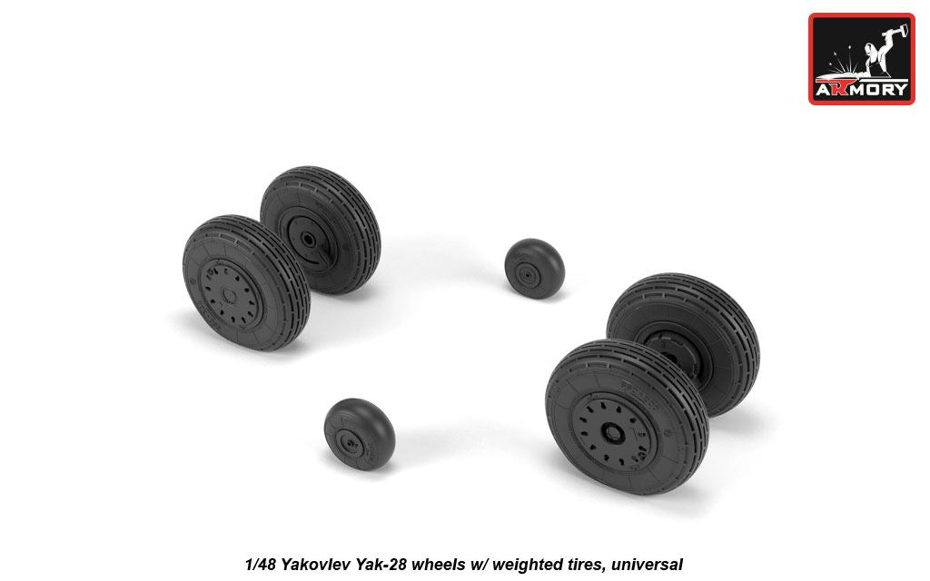 Armory AW48037 1:48 Yakovlev Yak-28P 'Firebar' wheels