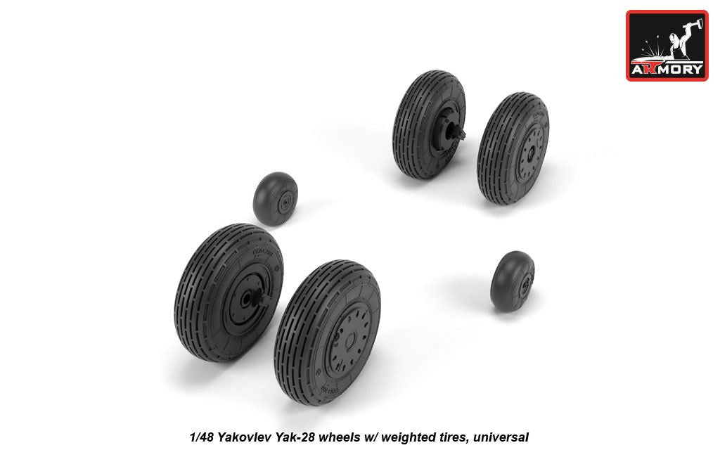 Armory AW48037 1:48 Yakovlev Yak-28P 'Firebar' wheels