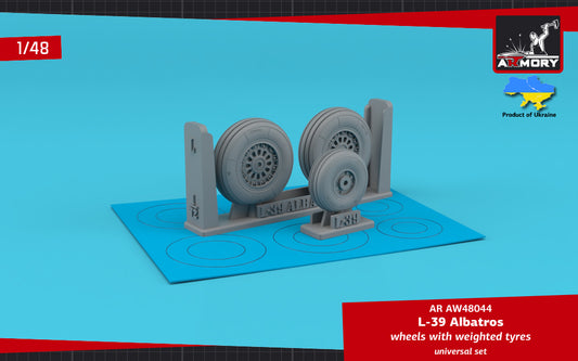 Armory AW48044 1:48 AERO L-39 Albatros wheels with weighted tyres - RETOOLED SET