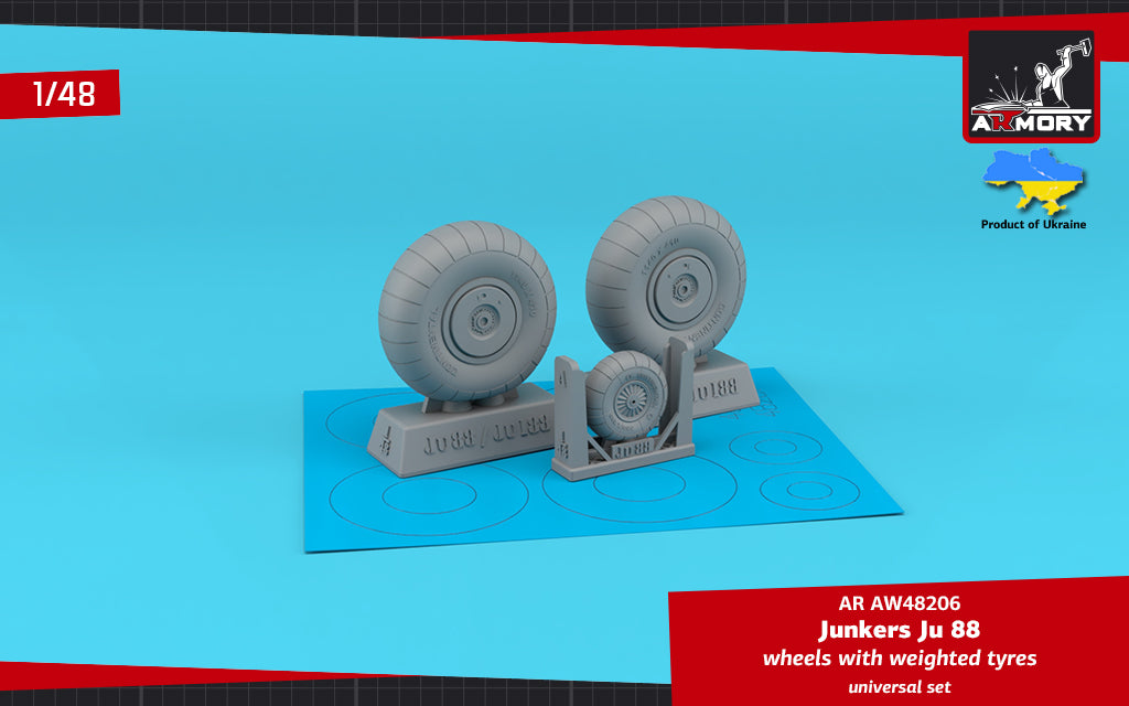 Armory AR AW48206 1:48 Junkers Ju-88 late wheels