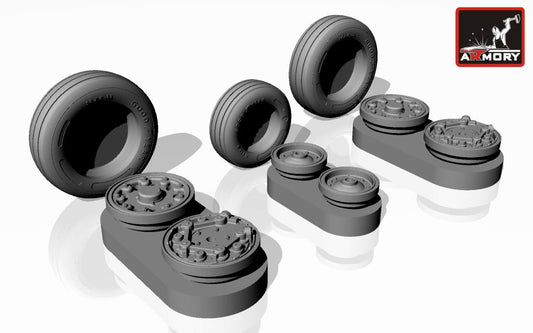 Armory AW48309 1:48 Northrop F-5E/F Tiger-II wheels