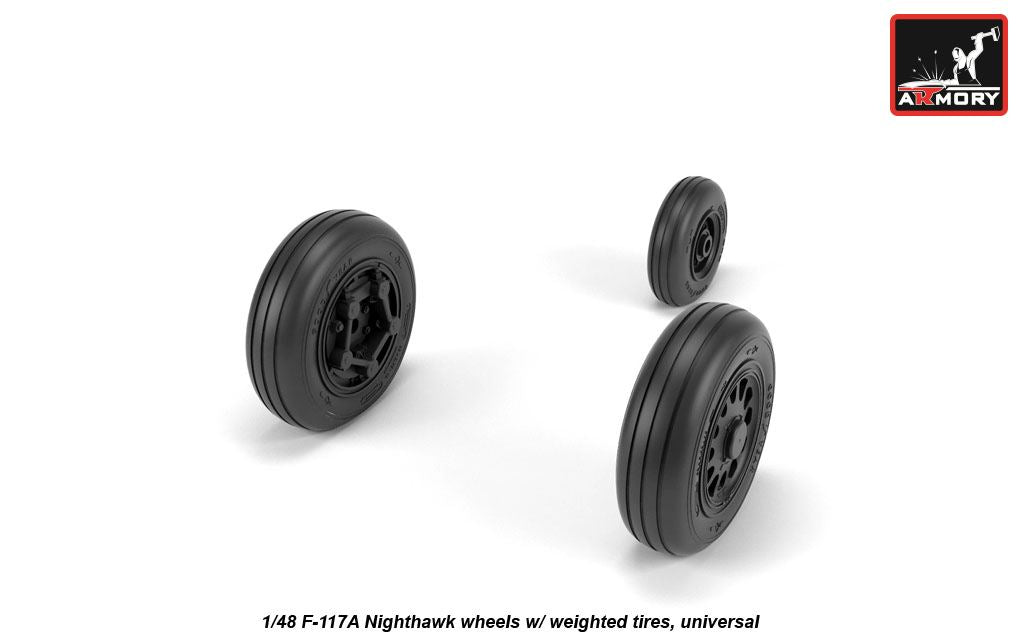 Armory AW48322 1:48 Lockheed F-117A Nighthawk wheels
