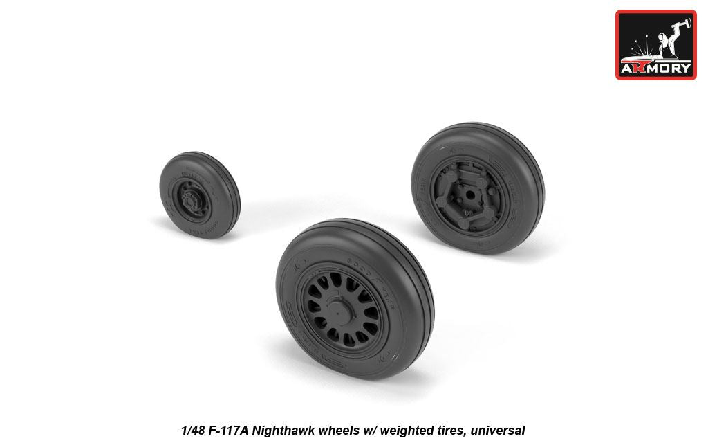 Armory AW48322 1:48 Lockheed F-117A Nighthawk wheels