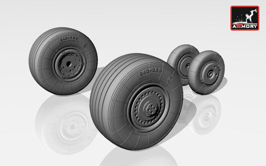 Armory AW72018 1:72 Mikoyan MiG-23BM, MiG-27, MiG-27M/MiG-27D/MiG-27K wheel set