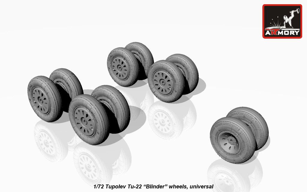 Armory AW72043 1:72 Tupolev Tu-22 Blinder wheels