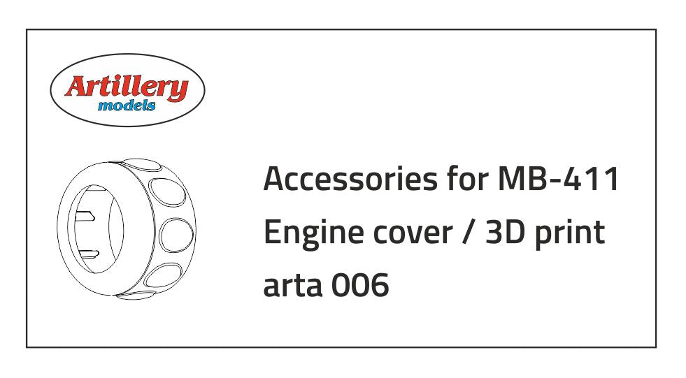 FLY ARTA006 1:72 Engine Cowling for the Marcel Besson MB-411