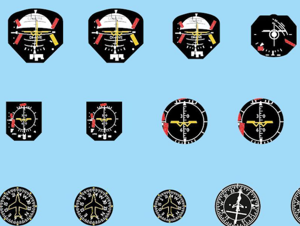 Airscale AS32HAC 1:32 MODERN JETS Cockpit Instrument Decals