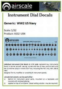 Airscale AS32USN 1:32 U.S. Navy Instruments (x52)