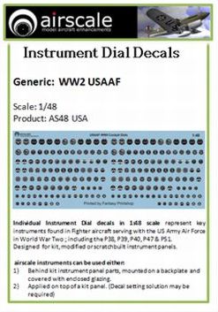 Airscale AS48USA 1:48 USAAF Instruments (x208)
