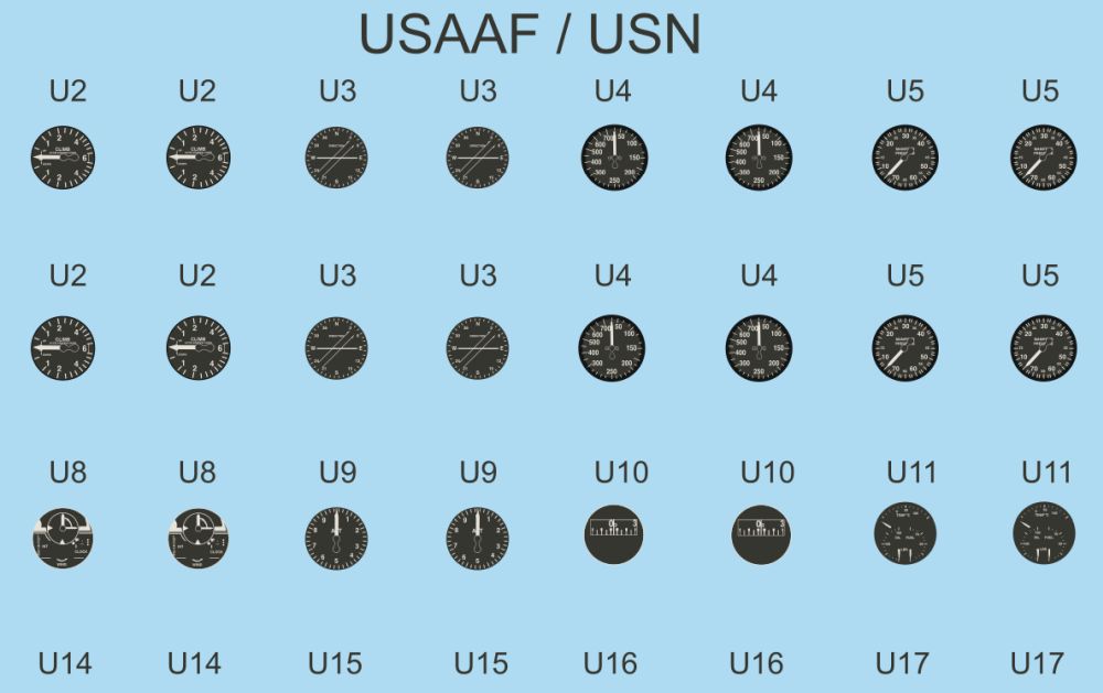 Airscale AS72AMB 1:72 WWII aircraft instrument Superset