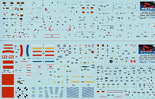 Astra Decals ASD-14416 1:144 Lockheed F-104G Starfighter German Decals