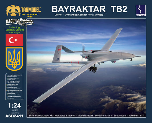 Daco Products ASD-2411 1:24 Bayraktar TB2 UCAV-Drone