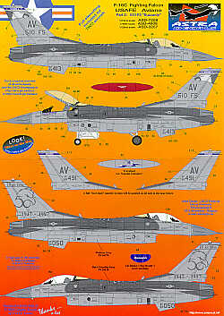 Astra Decals ASD-3207 1:32 Lockheed-Martin F-16C Aviano Part 1