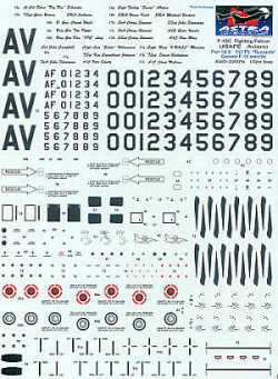 Astra Decals ASD-3207 1:32 Lockheed-Martin F-16C Aviano Part 1