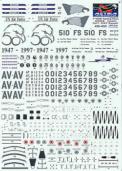 Astra Decals ASD-4808 1:48 Lockheed-Martin F-16C Aviano
