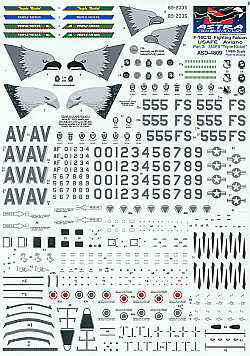 Astra Decals ASD-4809 1:48 Lockheed-Martin F-16C Aviano