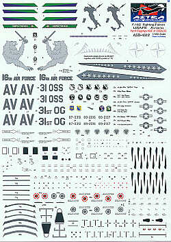 Astra Decals ASD-4812 1:48 Lockheed-Martin F-16C Aviano