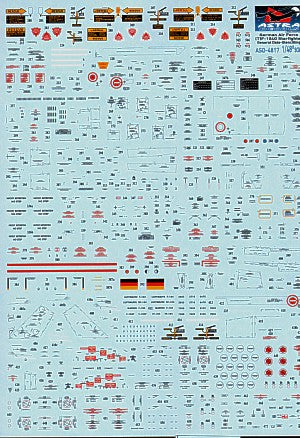 Astra Decals ASD-4817 1:48 Lockheed F-104/TF-104G Starfighter German Air Force Stencilling